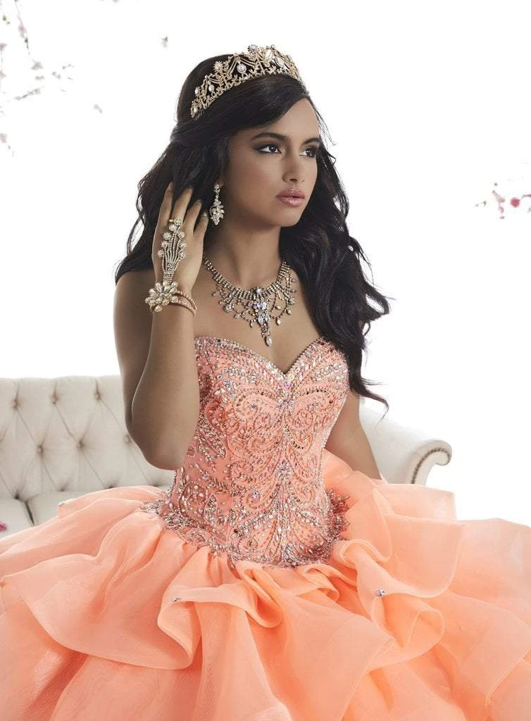 Long Dresses Quinceanera Collection - 26872 Beaded Strapless Ruffled Ballgown 5 Long Dresses Quinceanera Collection - 26872 Beaded Strapless Ruffled Ballgown