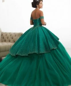 Quinceanera Collection - 26887 High Low Gown With Removable Skirt Long Dresses