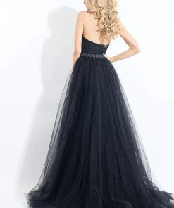 Rachel Allan - 6004 Strapless Tulle Overlay Mermaid Gown Formal Gowns