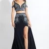Rachel Allan - 6018 Lattice Embellished Two Piece Gown Formal Gowns
