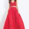 Rachel Allan - 6049 Two Piece Lace Tulle Ballgown Formal Gowns