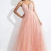 Formal Gowns Rachel Allan - 6057 Deep V-neck A-line Dress 1 Formal Gowns Rachel Allan - 6057 Deep V-neck A-line Dress