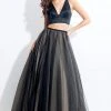 Formal Gowns Rachel Allan - 6065 Two Piece Plunging V Neck Gown