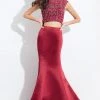 Formal Gowns Rachel Allan - 6074 Two Piece Beaded Jewel Mermaid Gown
