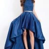 Formal Gowns Rachel Allan - 6077 Two Piece Embellished High Low Dress