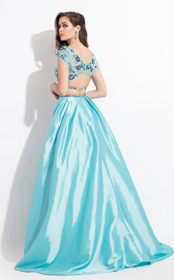 Rachel Allan - 6131 Two Piece Beaded Floral Gown Formal Gowns 5 Rachel Allan - 6131 Two Piece Beaded Floral Gown Formal Gowns