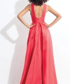 Rachel Allan - 6139 Strappy Mikado A-line Dress