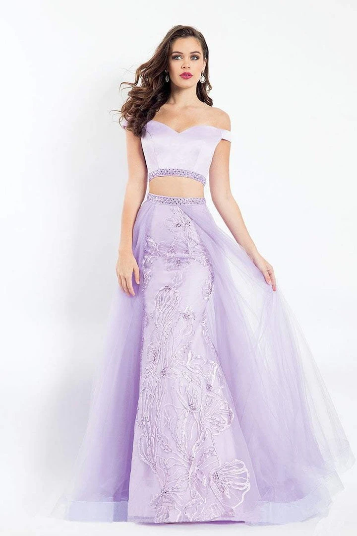 Formal Gowns Rachel Allan - 6198 Two-Piece Floral Embroidered Gown 5 Formal Gowns Rachel Allan - 6198 Two-Piece Floral Embroidered Gown