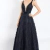 Rachel Allan - 6206 Sleeveless Plunging V-Neck Lace Dress Formal Gowns 1 Rachel Allan - 6206 Sleeveless Plunging V-Neck Lace Dress Formal Gowns