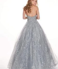 Rachel Allan - 6417 Crystal Embellished Strapless Ballgown Formal Gowns 8 Rachel Allan - 6417 Crystal Embellished Strapless Ballgown Formal Gowns