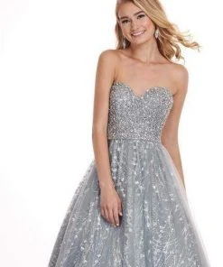 Rachel Allan - 6417 Crystal Embellished Strapless Ballgown Formal Gowns 9 Rachel Allan - 6417 Crystal Embellished Strapless Ballgown Formal Gowns