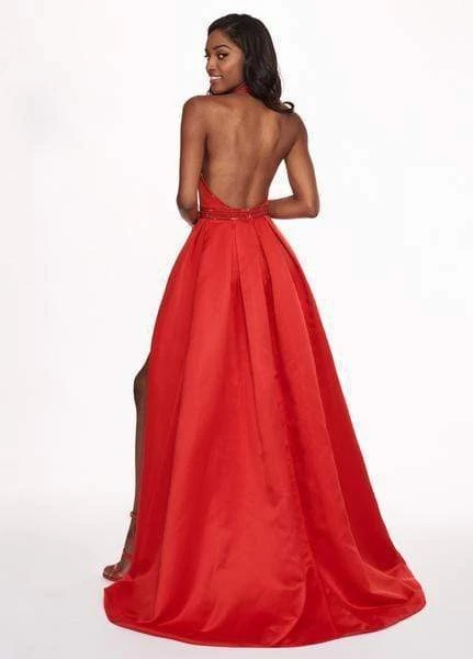 Rachel Allan - 6423 Inverted Halter Romper A-Line Gown 8 Rachel Allan - 6423 Inverted Halter Romper A-Line Gown