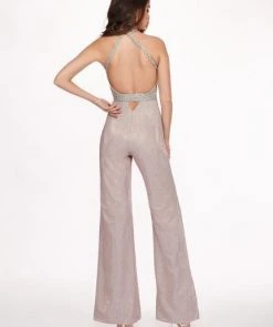 Rachel Allan - 6441 Embellished Halter Fitted Jumpsuit 8 Rachel Allan - 6441 Embellished Halter Fitted Jumpsuit