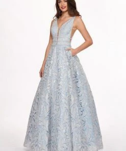 Rachel Allan - 6443 Sequined Embroidered Lace A-Line Gown