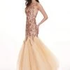 Rachel Allan - 6475 Sequined Plunging Sweetheart Trumpet Gown Formal Gowns 1 Rachel Allan - 6475 Sequined Plunging Sweetheart Trumpet Gown Formal Gowns
