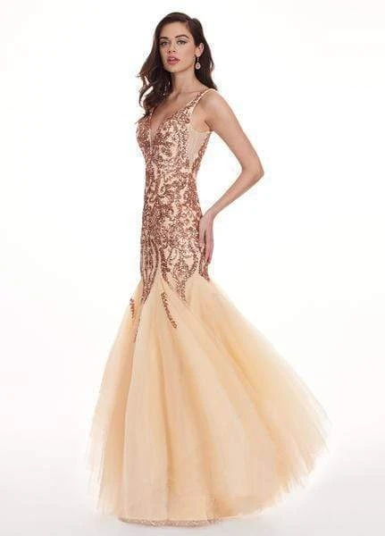 Rachel Allan - 6475 Sequined Plunging Sweetheart Trumpet Gown Formal Gowns 3 Rachel Allan - 6475 Sequined Plunging Sweetheart Trumpet Gown Formal Gowns