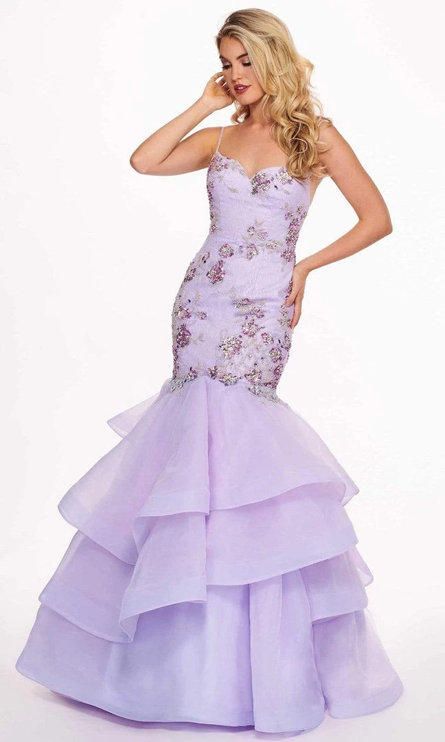 Formal Gowns Rachel Allan - 6485 Embellished Sweetheart Tiered Mermaid Gown 3 Formal Gowns Rachel Allan - 6485 Embellished Sweetheart Tiered Mermaid Gown