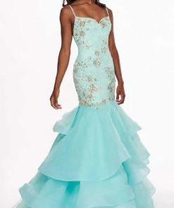 Formal Gowns Rachel Allan - 6485 Embellished Sweetheart Tiered Mermaid Gown 11 Formal Gowns Rachel Allan - 6485 Embellished Sweetheart Tiered Mermaid Gown