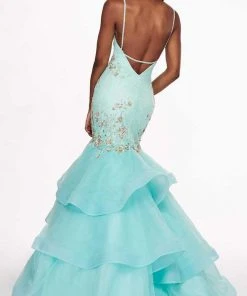 Formal Gowns Rachel Allan - 6485 Embellished Sweetheart Tiered Mermaid Gown 12 Formal Gowns Rachel Allan - 6485 Embellished Sweetheart Tiered Mermaid Gown