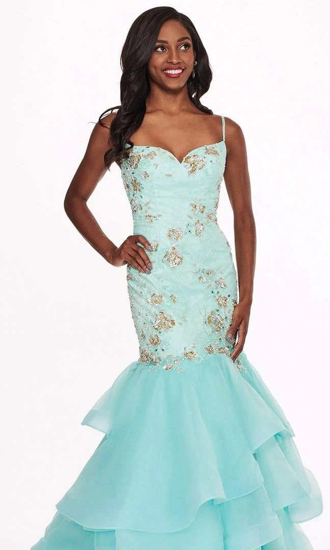 Formal Gowns Rachel Allan - 6485 Embellished Sweetheart Tiered Mermaid Gown 7 Formal Gowns Rachel Allan - 6485 Embellished Sweetheart Tiered Mermaid Gown