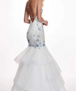 Formal Gowns Rachel Allan - 6485 Embellished Sweetheart Tiered Mermaid Gown 15 Formal Gowns Rachel Allan - 6485 Embellished Sweetheart Tiered Mermaid Gown