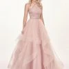 Rachel Allan - 6508 Beaded Halter Ballgown Formal Gowns 2 Rachel Allan - 6508 Beaded Halter Ballgown Formal Gowns