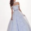 Rachel Allan - 6516 Lace Accent Choker Off Shoulder Ballgown Formal Gowns 1 Rachel Allan - 6516 Lace Accent Choker Off Shoulder Ballgown Formal Gowns
