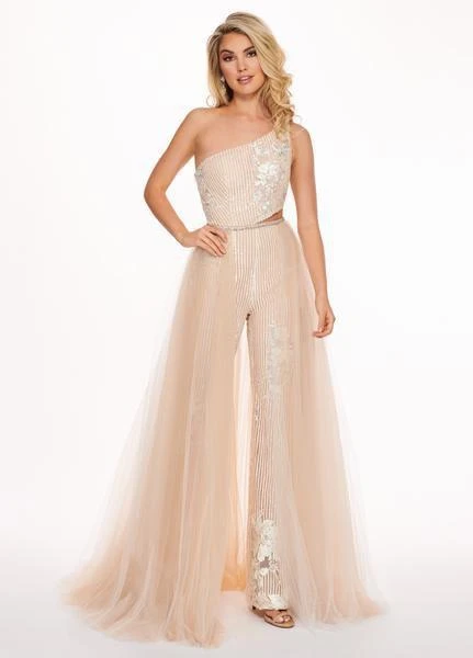 Plus Size Dresses Rachel Allan - 6527 Asymmetrical Jumpsuit With Overlay 11 Plus Size Dresses Rachel Allan - 6527 Asymmetrical Jumpsuit With Overlay