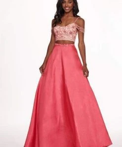 Rachel Allan - 6534 Two Piece Beaded Taffeta Ballgown Formal Gowns