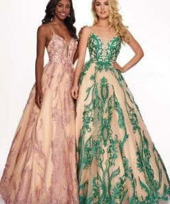 Rachel Allan - 6537 Bead Embellished Sweetheart Ballgown Formal Gowns