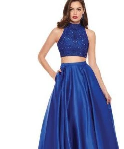 Rachel Allan - 6542 Two Piece Embroidered Matte Satin Ballgown Formal Gowns