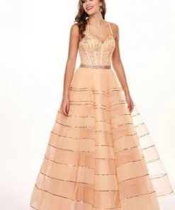 Rachel Allan - 6576 Beaded Sweetheart Corset Bodice Tulle Ballgown