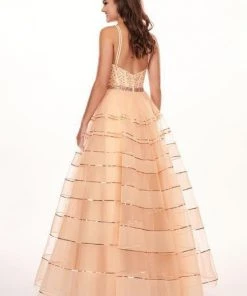 Rachel Allan - 6576 Beaded Sweetheart Corset Bodice Tulle Ballgown