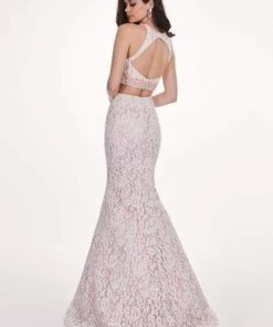 Rachel Allan - 6578 Two-Piece Floral Beaded Lace Mermaid Gown Formal Gowns 11 Rachel Allan - 6578 Two-Piece Floral Beaded Lace Mermaid Gown Formal Gowns