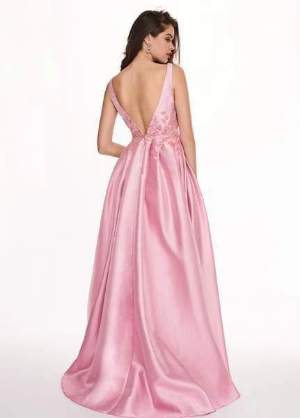 Rachel Allan - 6611 Embroidered Floral Accented Overskirt Gown Formal Gowns 6 Rachel Allan - 6611 Embroidered Floral Accented Overskirt Gown Formal Gowns