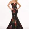 Rachel Allan - 6616 Strapless Sweetheart Jacquard Mermaid Gown Formal Gowns