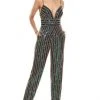 Rachel Allan - Beaded Formal Jumpsuit 7028 - 1 Pc Navy Gold Multi In Size 00 Available 1 Rachel Allan - Beaded Formal Jumpsuit 7028 - 1 Pc Navy Gold Multi In Size 00 Available