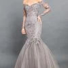 Rachel Allan Couture - 8331 Off Shoulder Lace Mermaid Gown