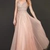 Rachel Allan Couture - 8405 Bead Embellished Plunging Sweetheart Gown