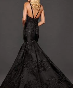 Rachel Allan Couture - 8417 Lace Appliqued Trumpet Evening Gown 6 Rachel Allan Couture - 8417 Lace Appliqued Trumpet Evening Gown