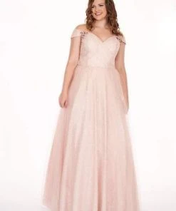 Formal Gowns Rachel Allan Curves - 6663 Off-Shoulder Evening Gown 6 Formal Gowns Rachel Allan Curves - 6663 Off-Shoulder Evening Gown