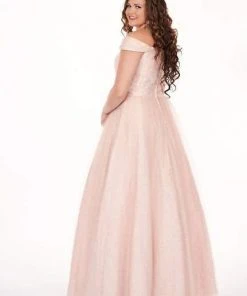 Formal Gowns Rachel Allan Curves - 6663 Off-Shoulder Evening Gown 7 Formal Gowns Rachel Allan Curves - 6663 Off-Shoulder Evening Gown