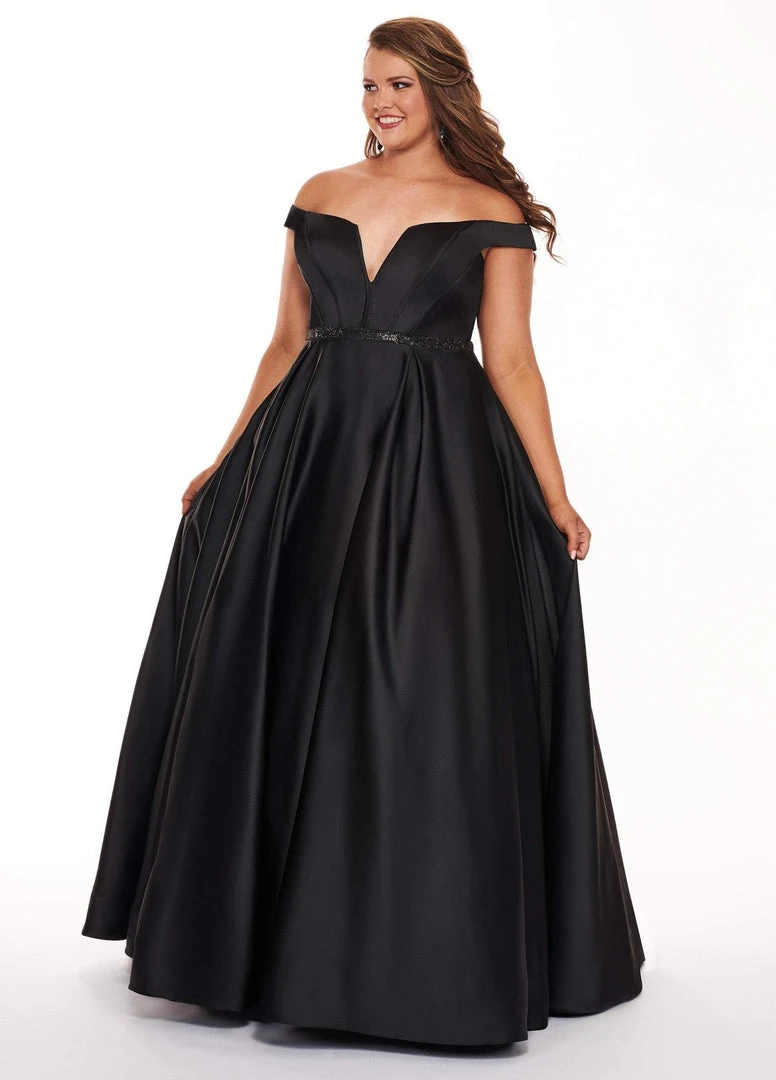 Formal Gowns Rachel Allan Curves - 6670 Off-Shoulder Boning Ballgown 3 Formal Gowns Rachel Allan Curves - 6670 Off-Shoulder Boning Ballgown
