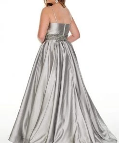 Rachel Allan Curves - 7223 Sweetheart Beaded Waist Ballgown