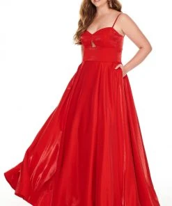Formal Gowns Rachel Allan Curves - 7229 Sweetheart Ribbon Ballgown