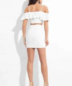 Cocktail Dresses Rachel Allan LBD - L1089 Two-Piece Ruffled Halter Cocktail Dress 11 Cocktail Dresses Rachel Allan LBD - L1089 Two-Piece Ruffled Halter Cocktail Dress