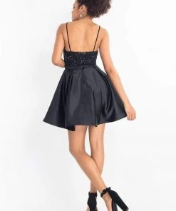 Rachel Allan LBD - L1207 Beaded Sweetheart Romper With Satin Overskirt Cocktail Dresses 7 Rachel Allan LBD - L1207 Beaded Sweetheart Romper With Satin Overskirt Cocktail Dresses