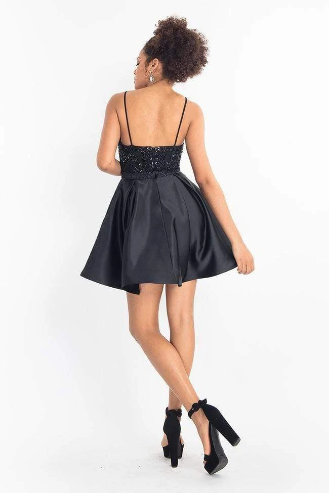 Rachel Allan LBD - L1207 Beaded Sweetheart Romper With Satin Overskirt Cocktail Dresses 4 Rachel Allan LBD - L1207 Beaded Sweetheart Romper With Satin Overskirt Cocktail Dresses