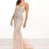 Rachel Allan Prima Donna - 5072 Beaded Deep Vneck Jersey Trumpet Dress Formal Gowns 1 Rachel Allan Prima Donna - 5072 Beaded Deep Vneck Jersey Trumpet Dress Formal Gowns