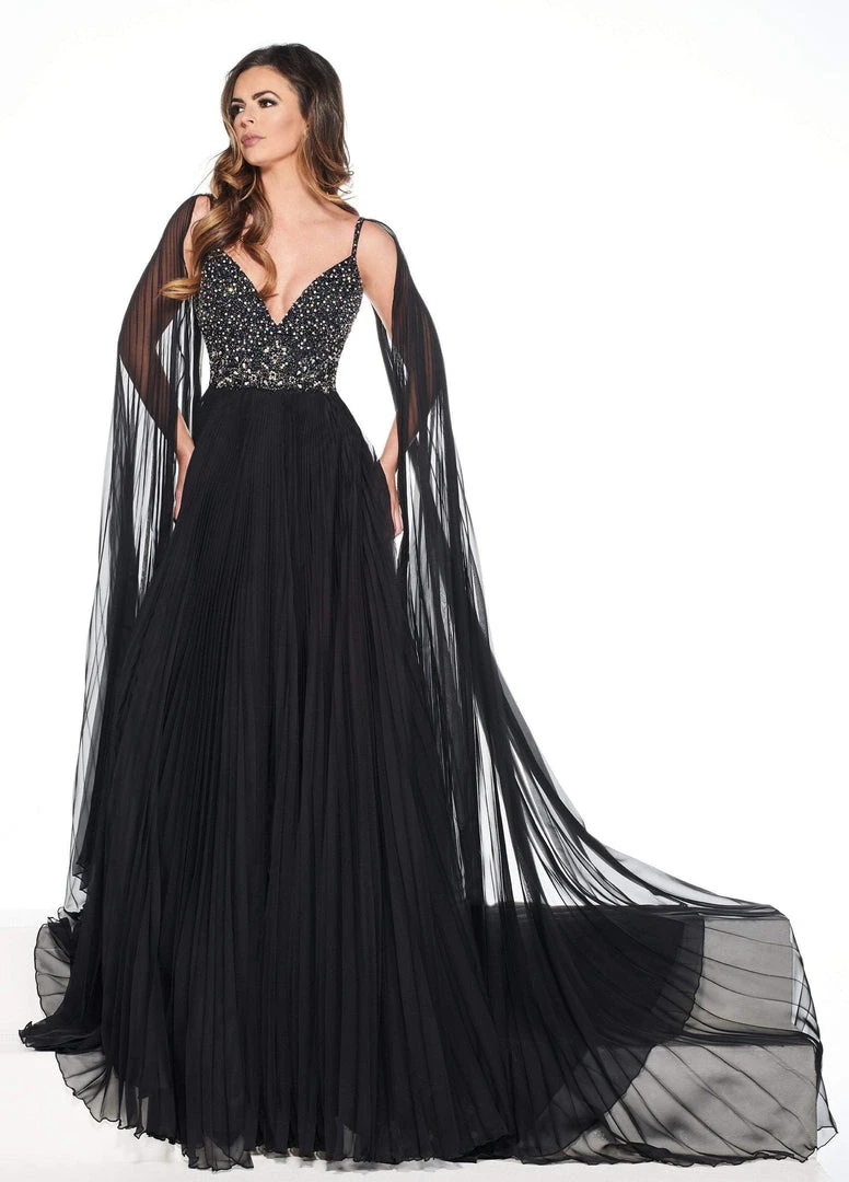 Rachel Allan Primadonna - 5077 Embellished Pleated Chiffon Dress Formal Gowns 3 Rachel Allan Primadonna - 5077 Embellished Pleated Chiffon Dress Formal Gowns